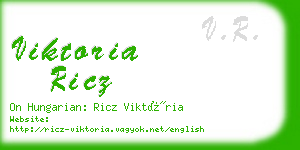 viktoria ricz business card